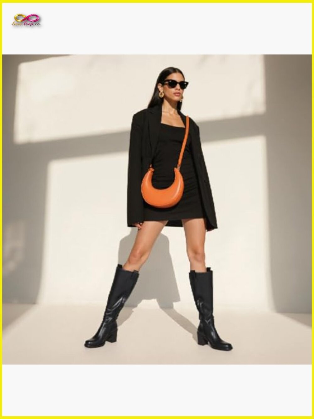 Platform Knee High Boots Chunky Heel Square Toe Fall Festival Concert Boots - Picture 3 of 7